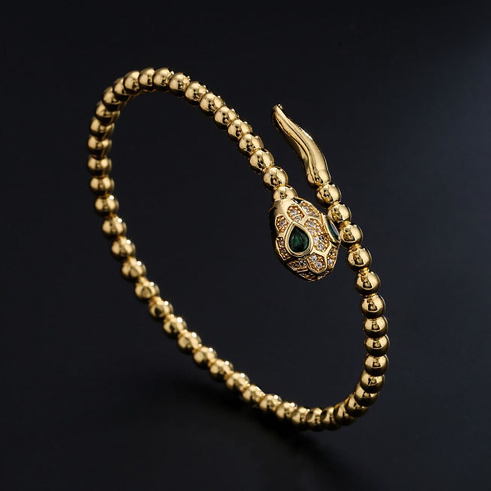 gold snake bracelet